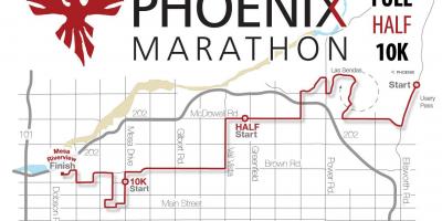 Mapa ng Phoenix sa maraton