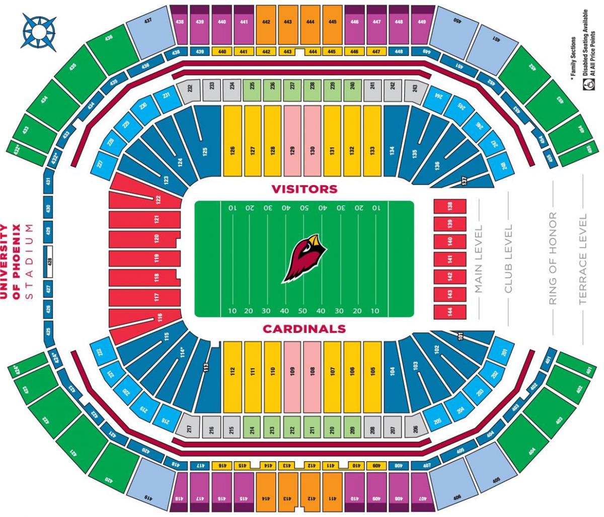 Cardinals Stadium Mapa Az