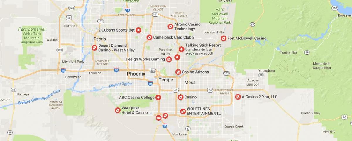 mapa ng Phoenix casino