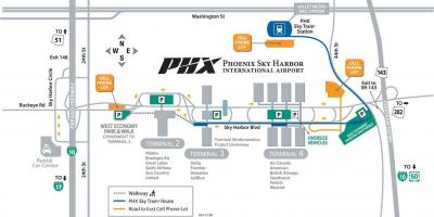 Mapa Phoenix airport