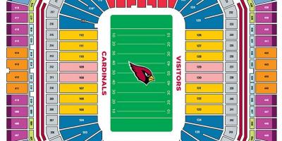 Mapa ng unibersidad ng Phoenix stadium